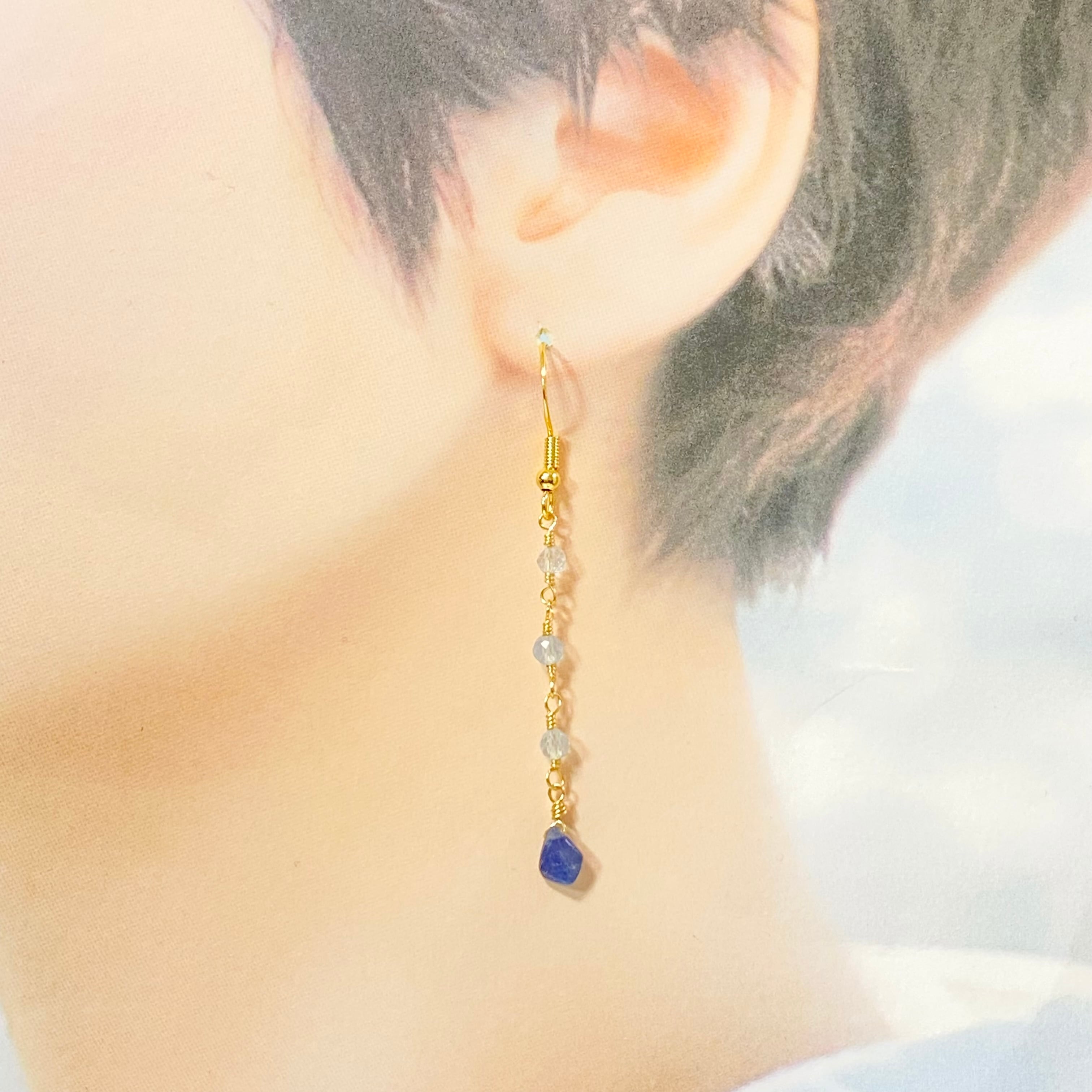 おともさん様 フローライト×マザーオブパール ラウンジカービングピアス アクセサリー おともさん様 フローライト×マザーオブパール ラウンジ