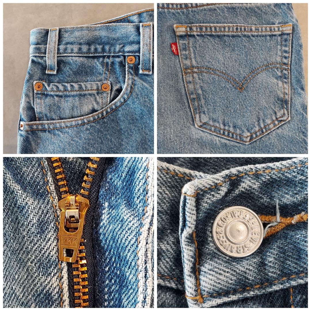 リーバイス550 Levis W34 デニム ヒゲ 青 古着 90s 21126 | fuufu