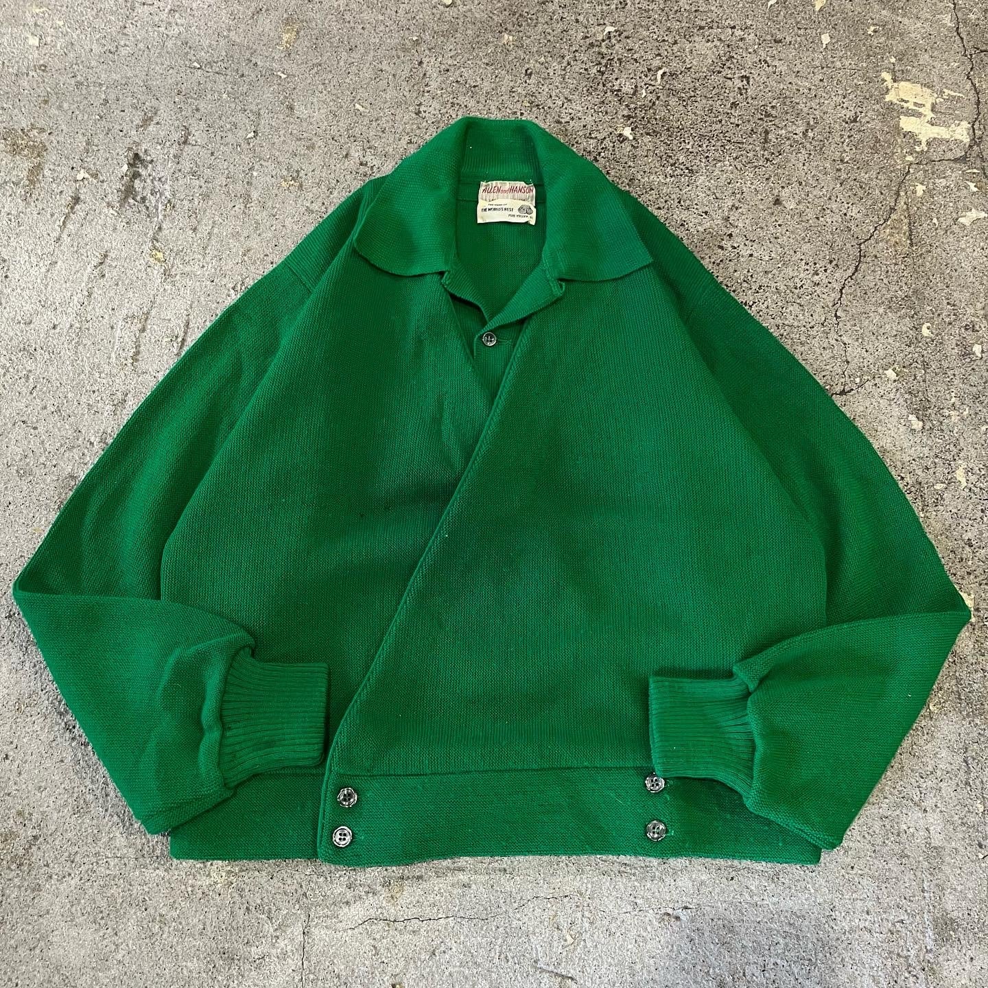 60s〜 ALLEN and HANSON Design knit cardigan