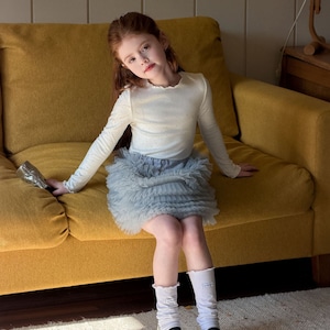 春ハイウエスト多重チュールスカート