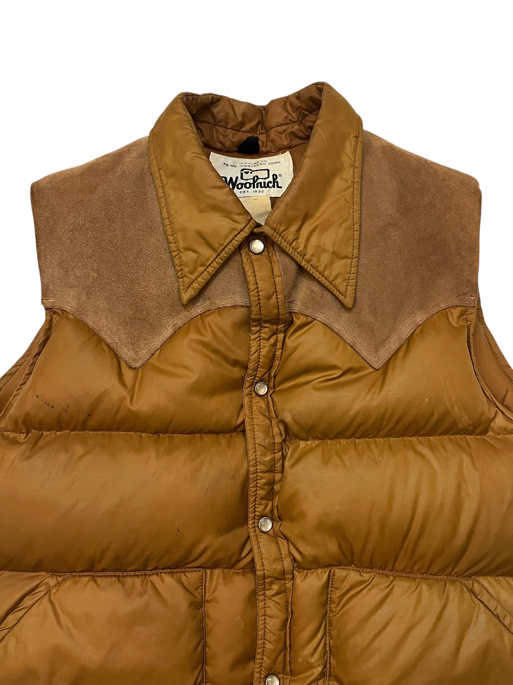 70s Woolrich Western Down Vest 70年代 ウールリッチ ウエスタン