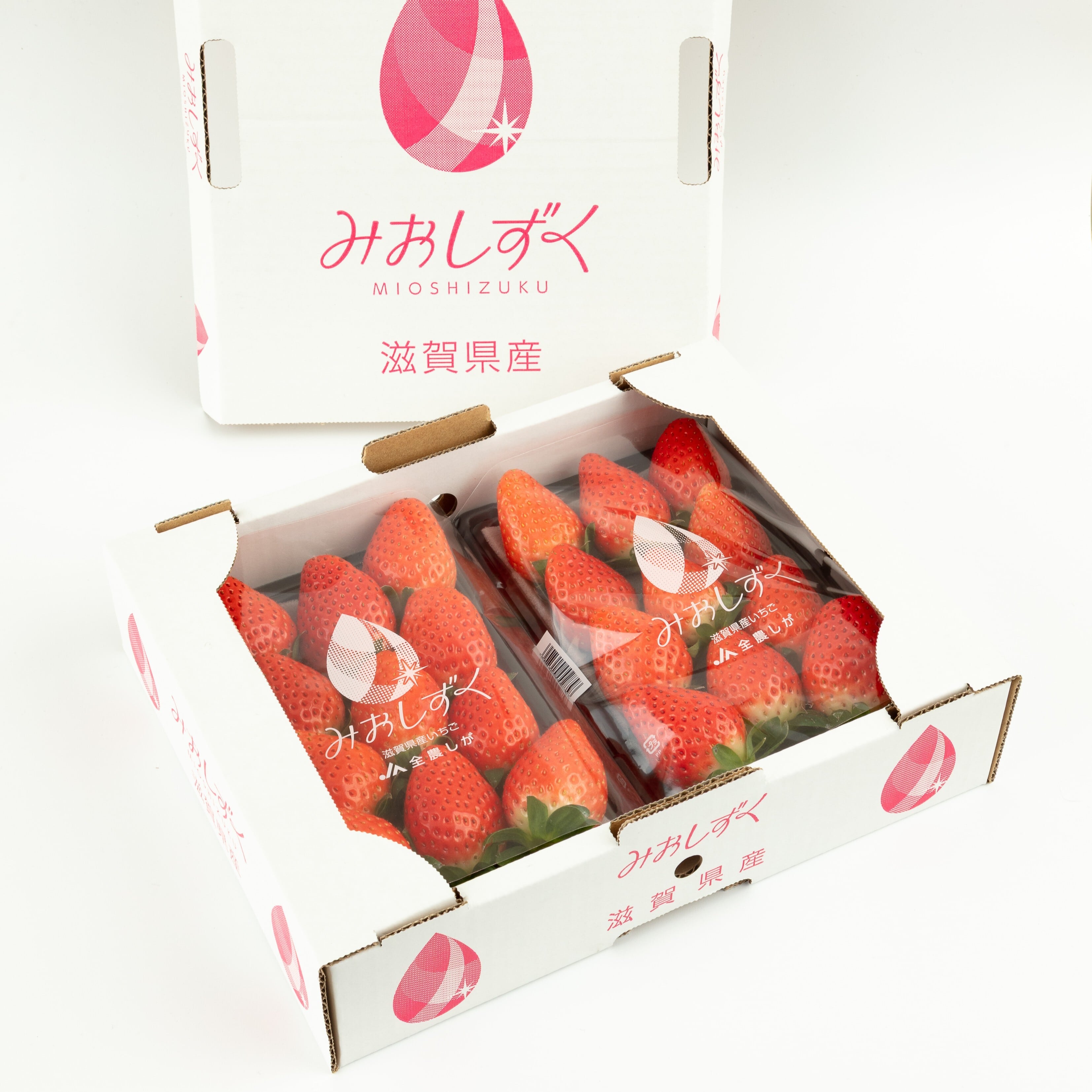 滋賀県産みおしずく（いちご）2パック｜大阪中央卸売市場直送（正品