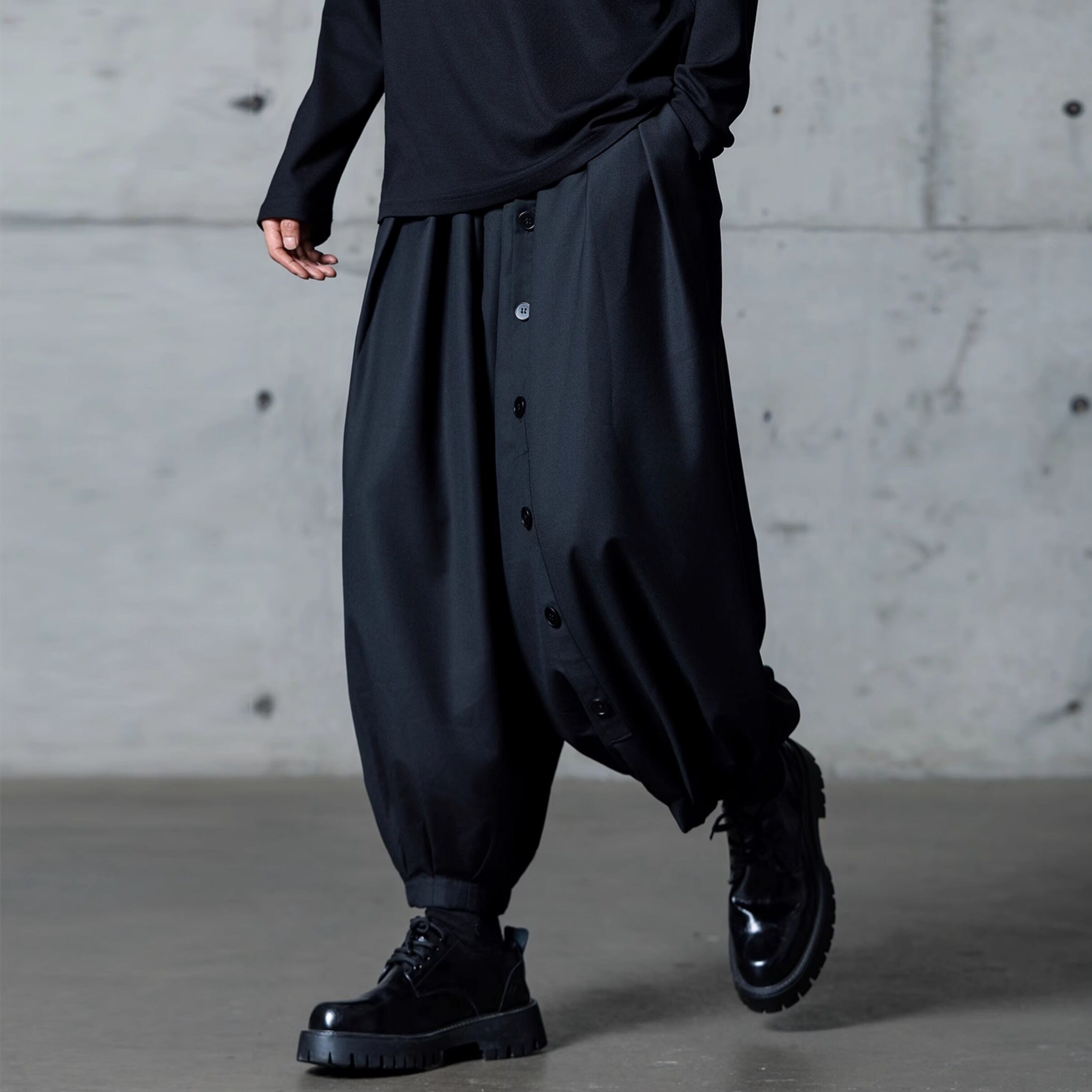 Gathered Balloon Cropped Pants【TR3310】