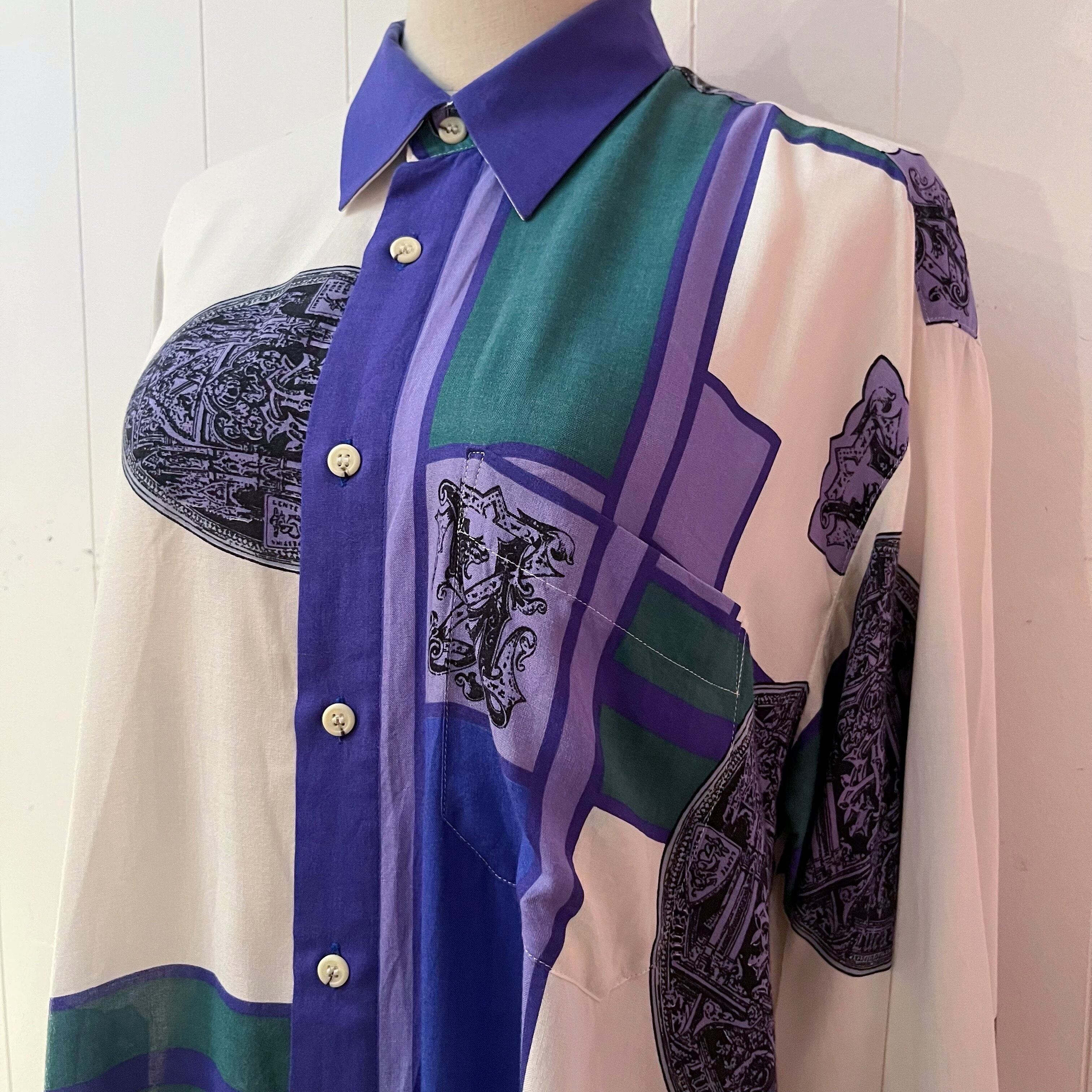 geometric pattern mens shirt