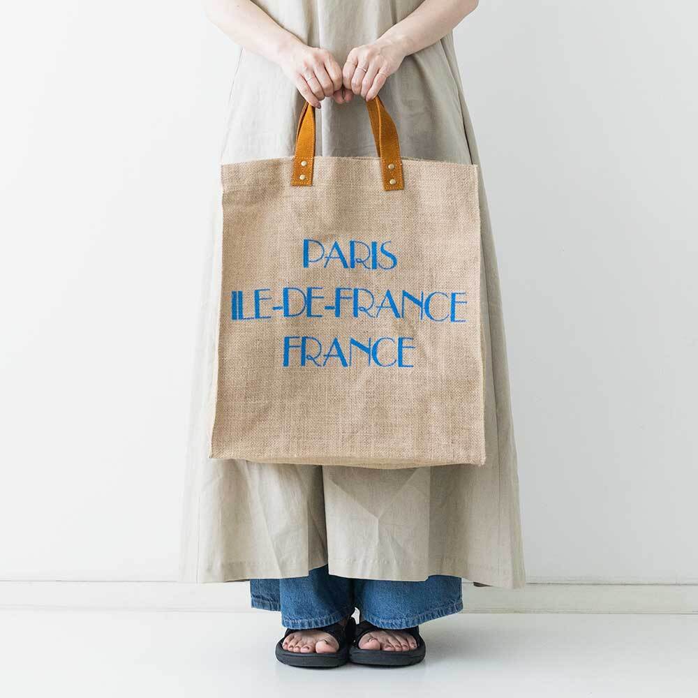 MAISON BENGAL ジュートプリントエコトートバッグ MAISON BENGAL ジュートプリントエコトートバッグ | LASQ store