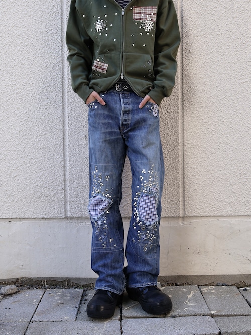 【Hannah Creak/26aw】Studded Jeans Blue