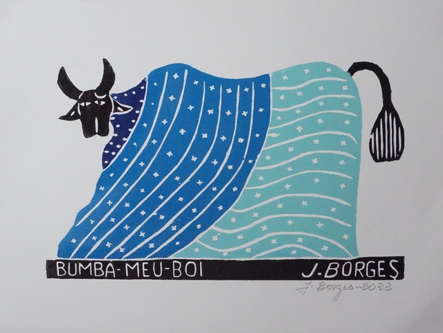 J. BORGES ジョタ・ボルジェス 木版画M【BUMBA-MEU-BOI】