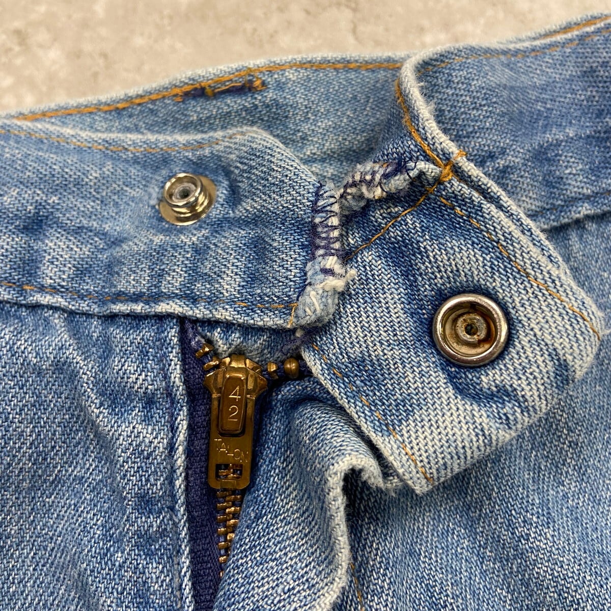 70年代 ストアブランド ワイドデニムカーゴパンツ メンズW31相当 古着