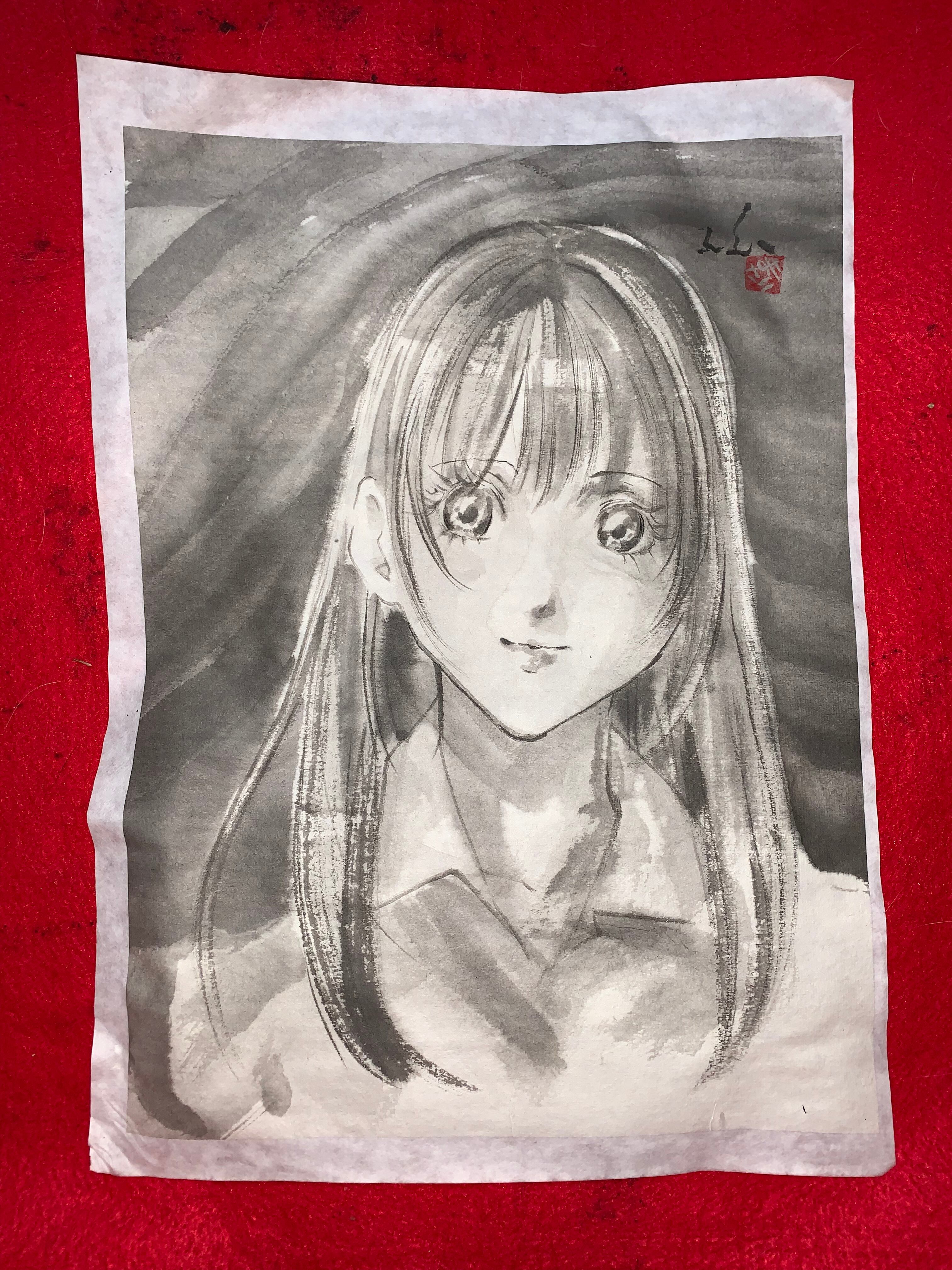 美人画 肉筆画 墨絵 水墨画 原画 現品限り | まさい屋