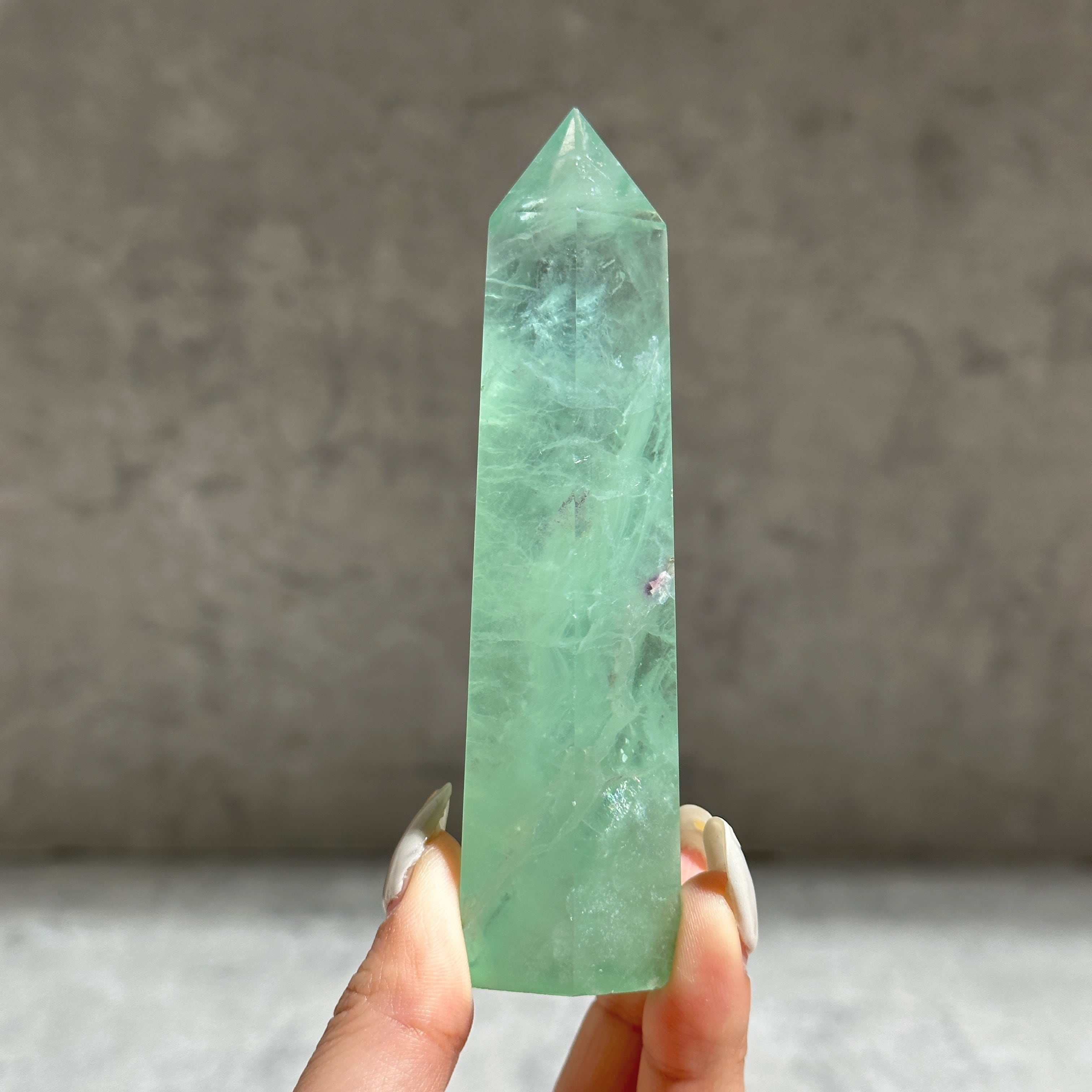 ブルーグリーンフローライト♡スフィアNo.2388 ブルーグリーンフローライト♡スフィアNo.2388 グリーンフローライト