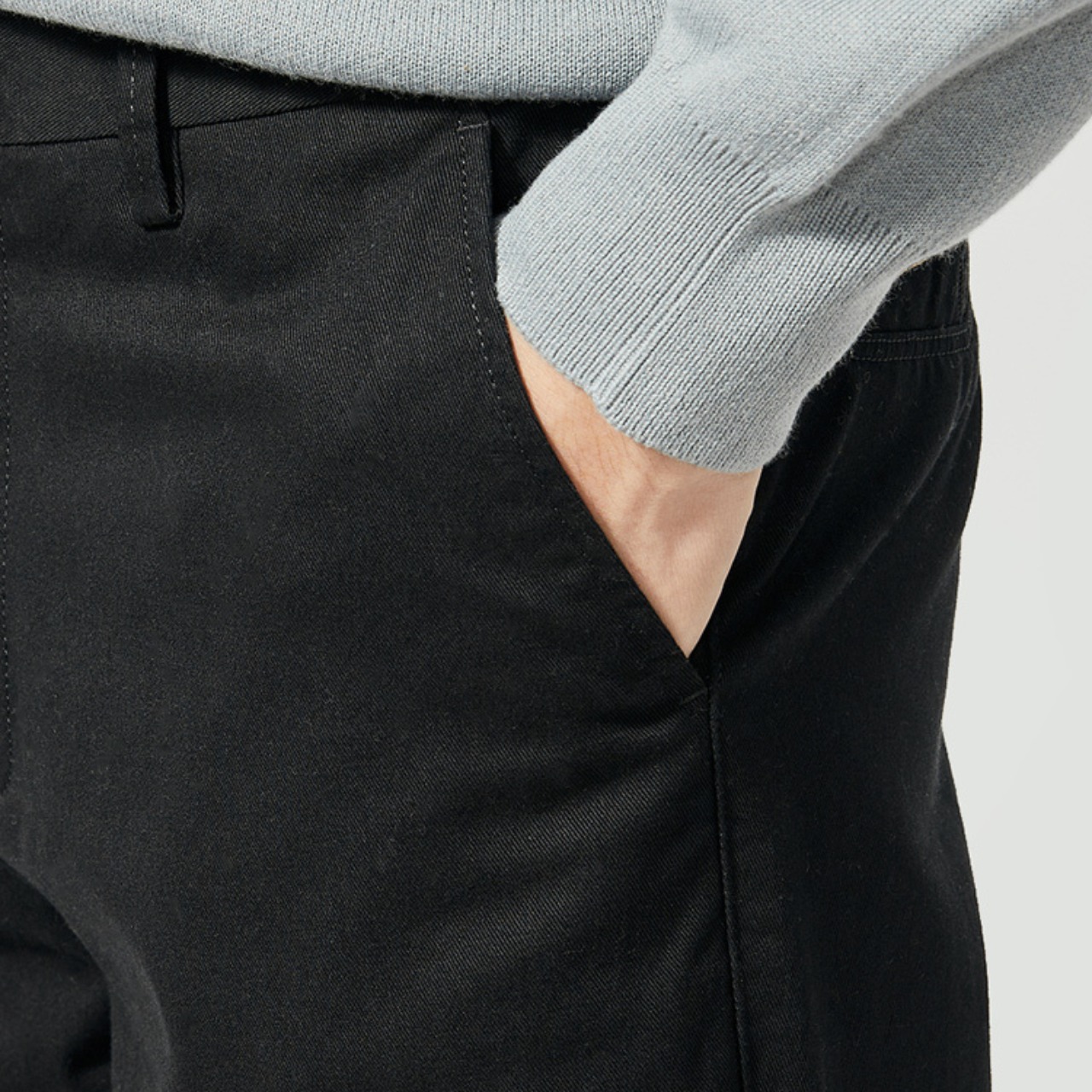 ノープリーツ スリムストレートパンツ af0030