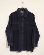 90s DENIM&Co. Corduroy Zip-up Shirt