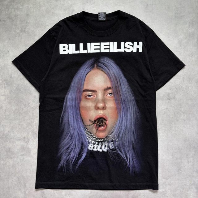ビリーアイリッシュ Tシャツ スパイダー タランチュラ 古着 M 黒 20801