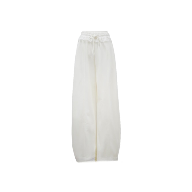 Lace frill sweat curve pants