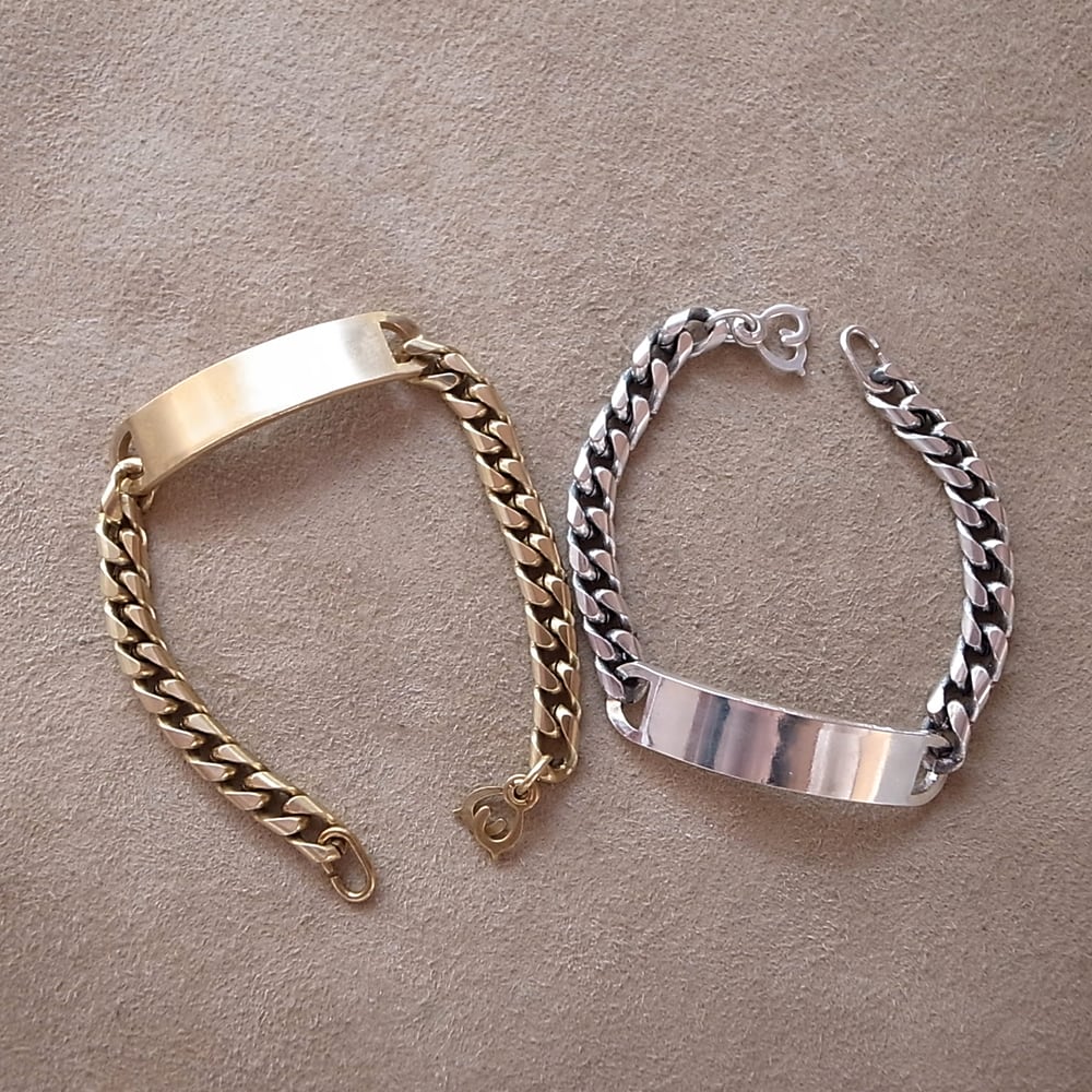 MIL. ID BRACELET- SILVER +VINTAGE HOOK+ | ROSETTAPRAYER