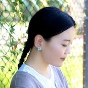 ブドウの葉 ピアス/イヤリング