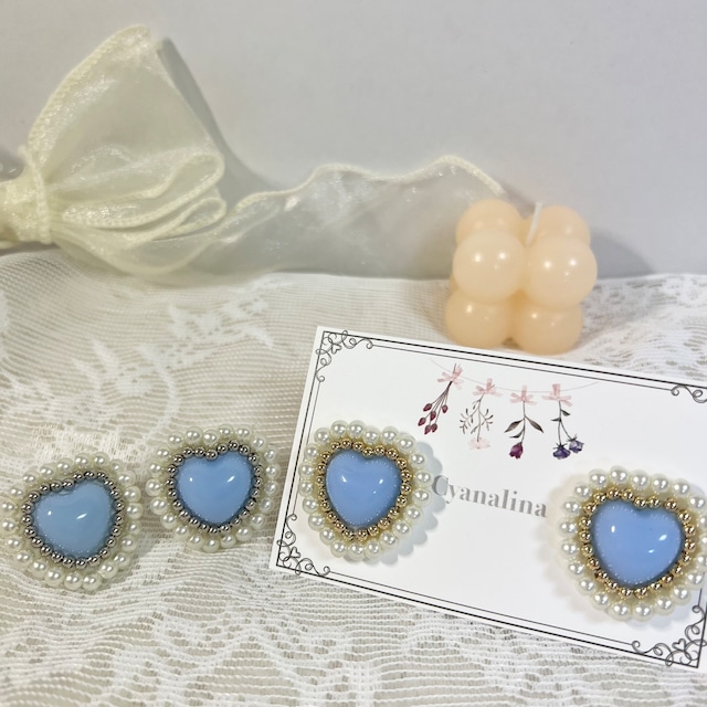 Beaded embroidery heart
