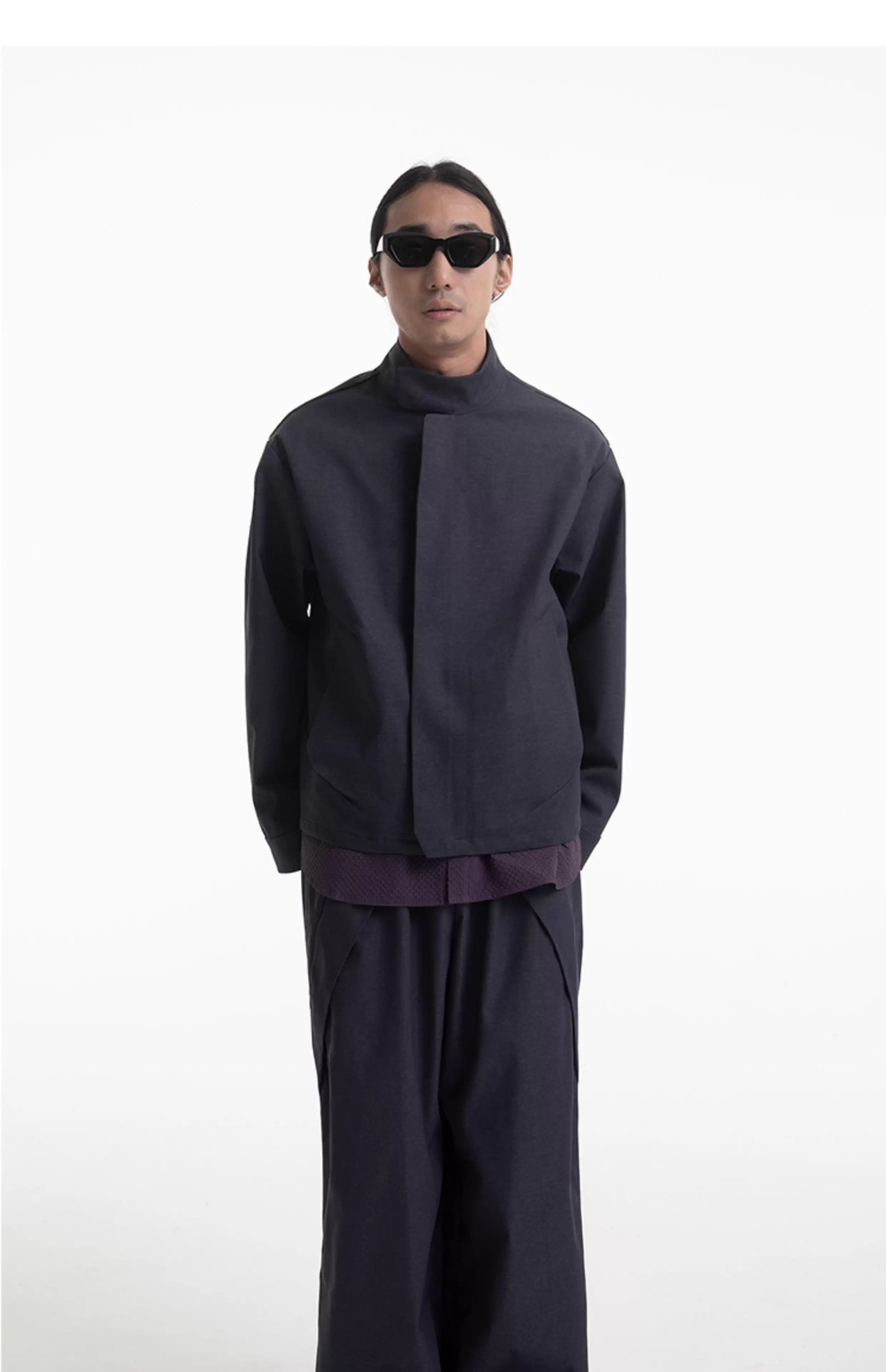 UNDERMINE Faux Denim Tech Shell Jacket