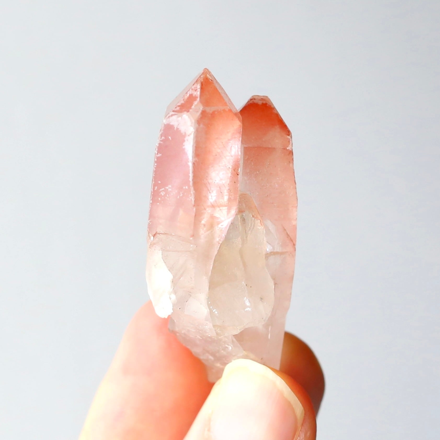 ツイン ディープピンクレムリアンシード 天然石 水晶 鉱物 一点物