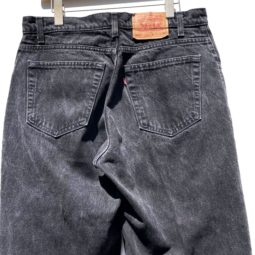 Levis 560 Black [Levis 560 Made In USA] [1990s] Vintage Black Denim Pants  W-34 | beruf