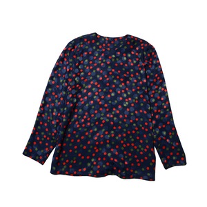 jujin plaxa   multi dot  blouse