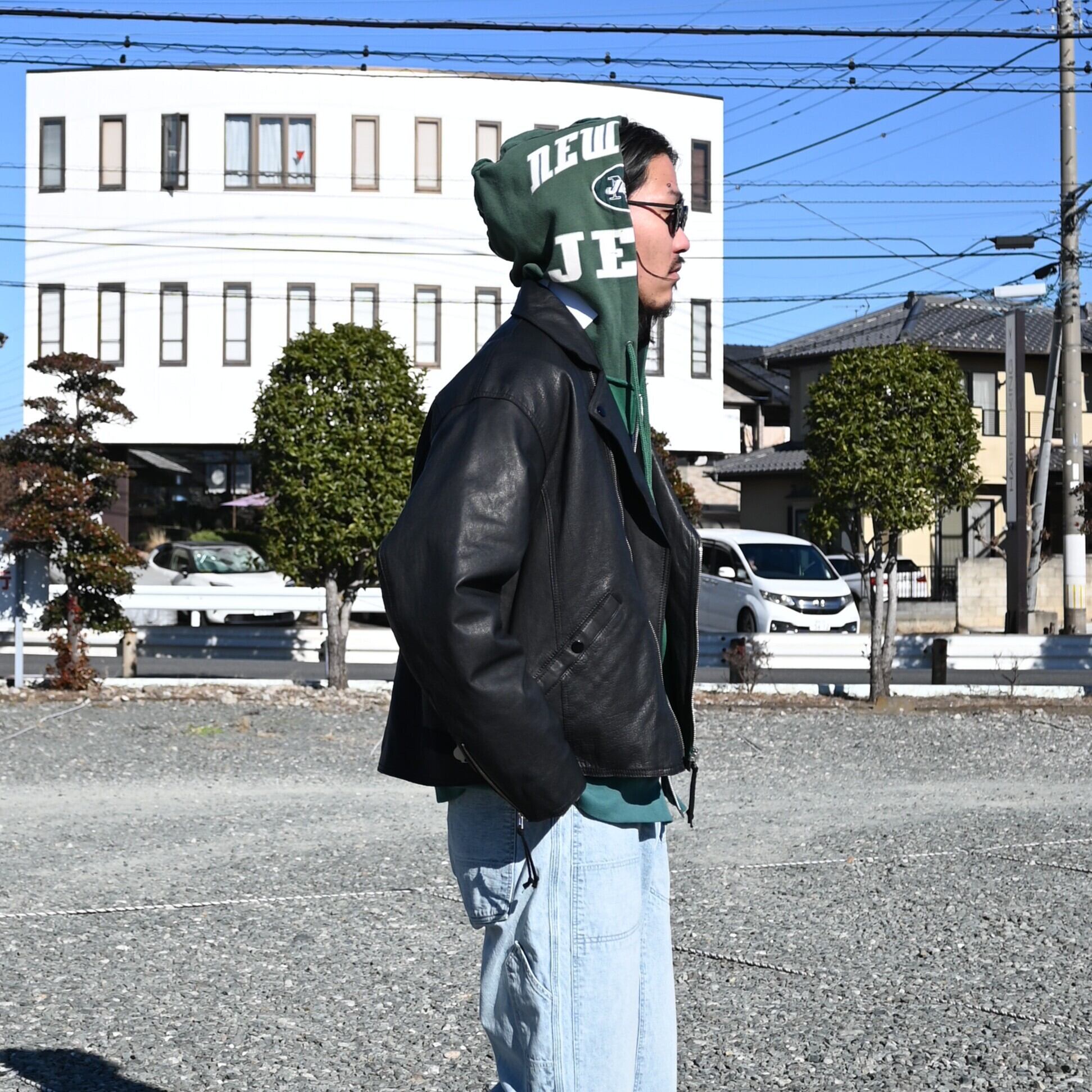 CCU / BAGGY RIDER JACKET スタイル | GANKO