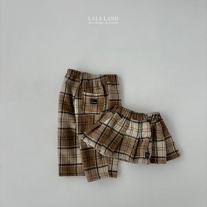 【即納】LALALAND/Baguette Check Skirt