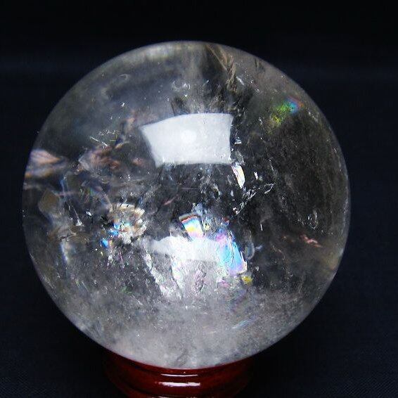 水晶 丸玉 64mm スフィア 置物 水晶玉 一点物 151-8999