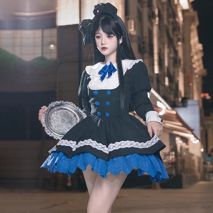 星系　2カラー かわいい　ワンピース ゴスロリ 衣装　ドレスlolita