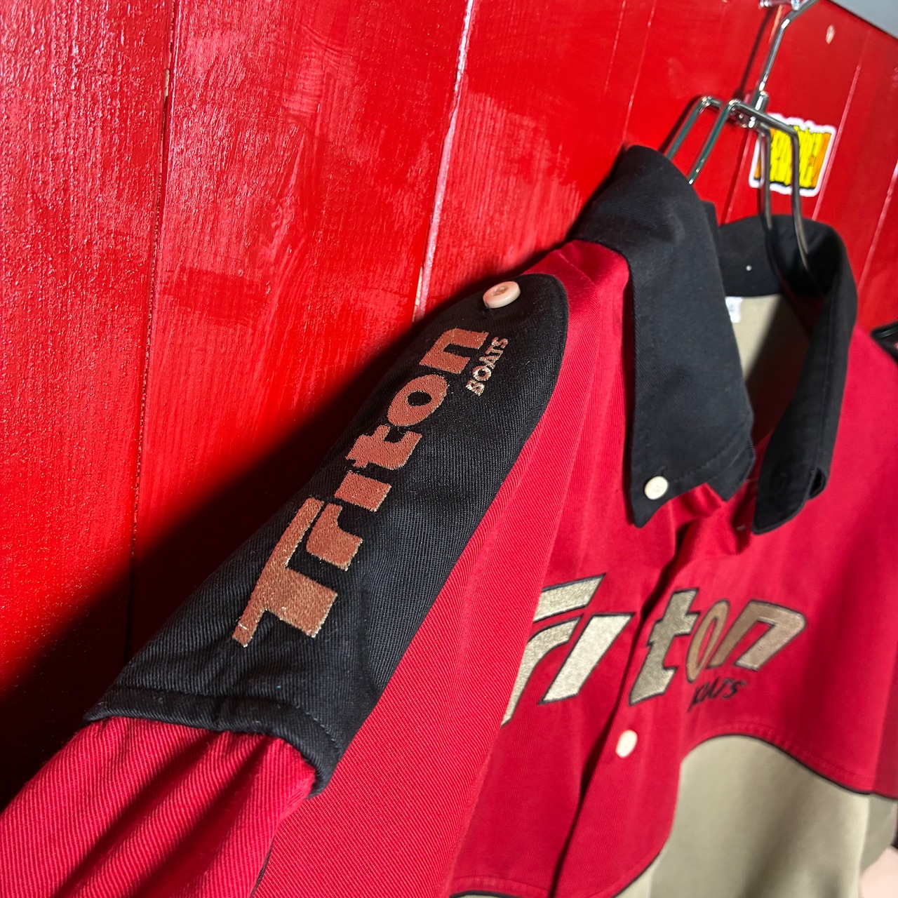 Triton BOATS レーシングシャツ バスフィッシングボート ワークシャツ