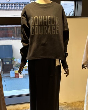 ルギバ lugiva tokyo ポンチサイドファスナーロゴプルオーバー