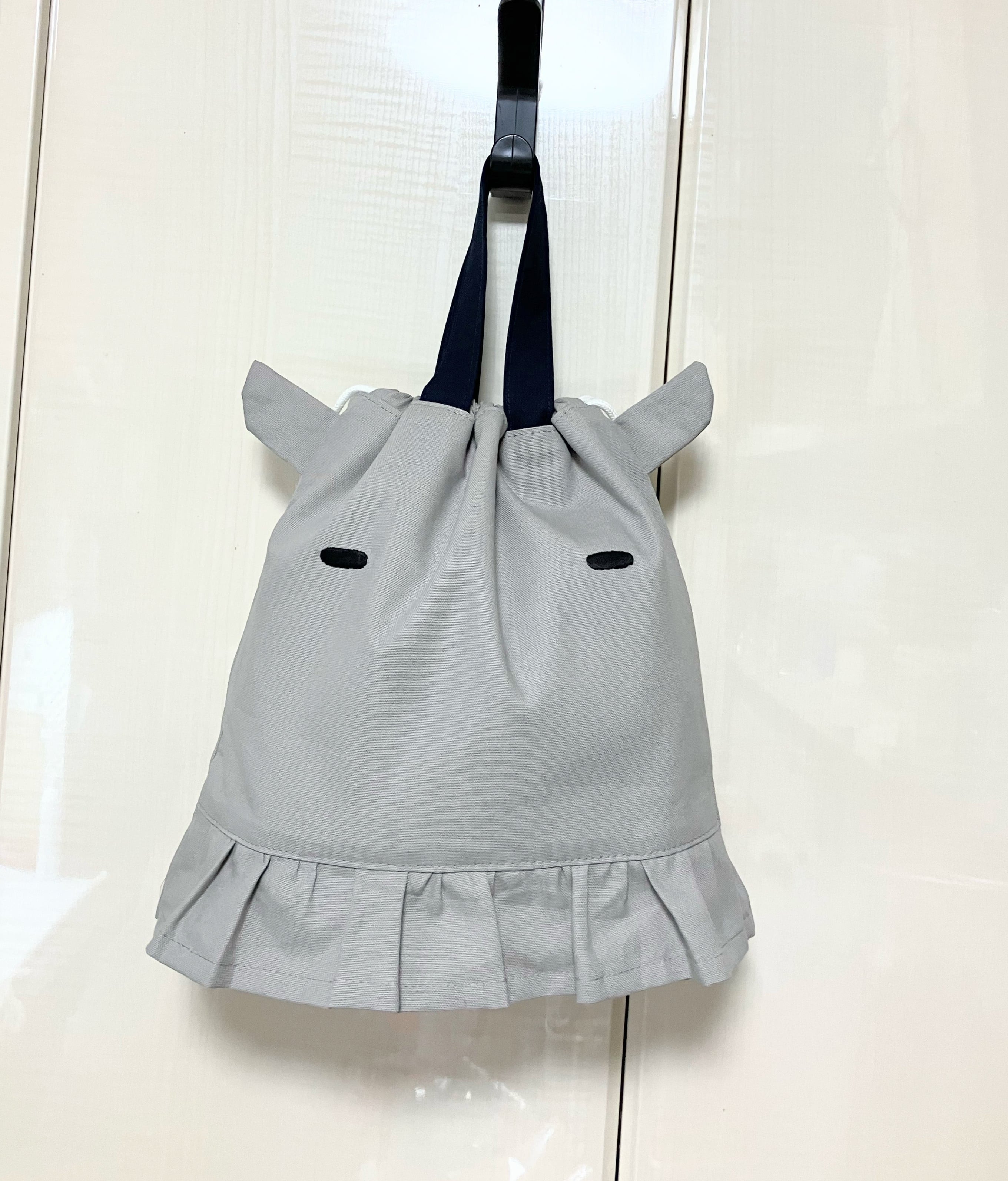 めんだこ メンダコ 深海の生き物 巾着バッグ ビッグ｜とりさん工房ー