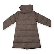 BEAMS HEART ビームス ツイード ウール ダウン コート サイズ 0 /レディース