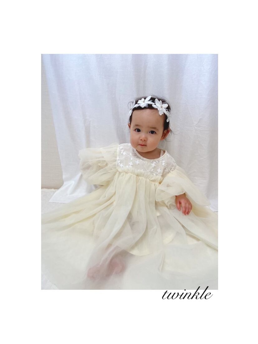 即納 ②点setふわふわシフォンドレス 一部取り寄せ | twinkle baby&kids