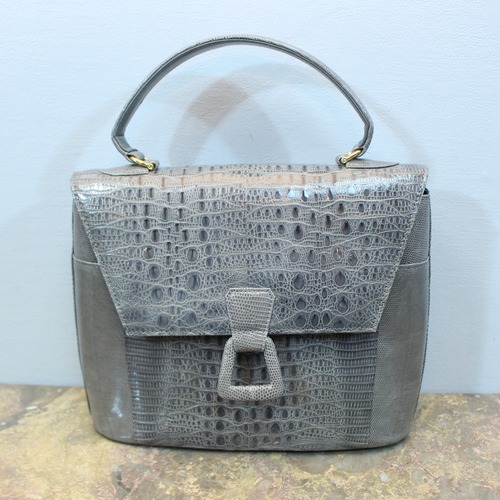 .LIZARD LEATHER HAND BAG/リザードレザーハンドバッグ 2000000031675