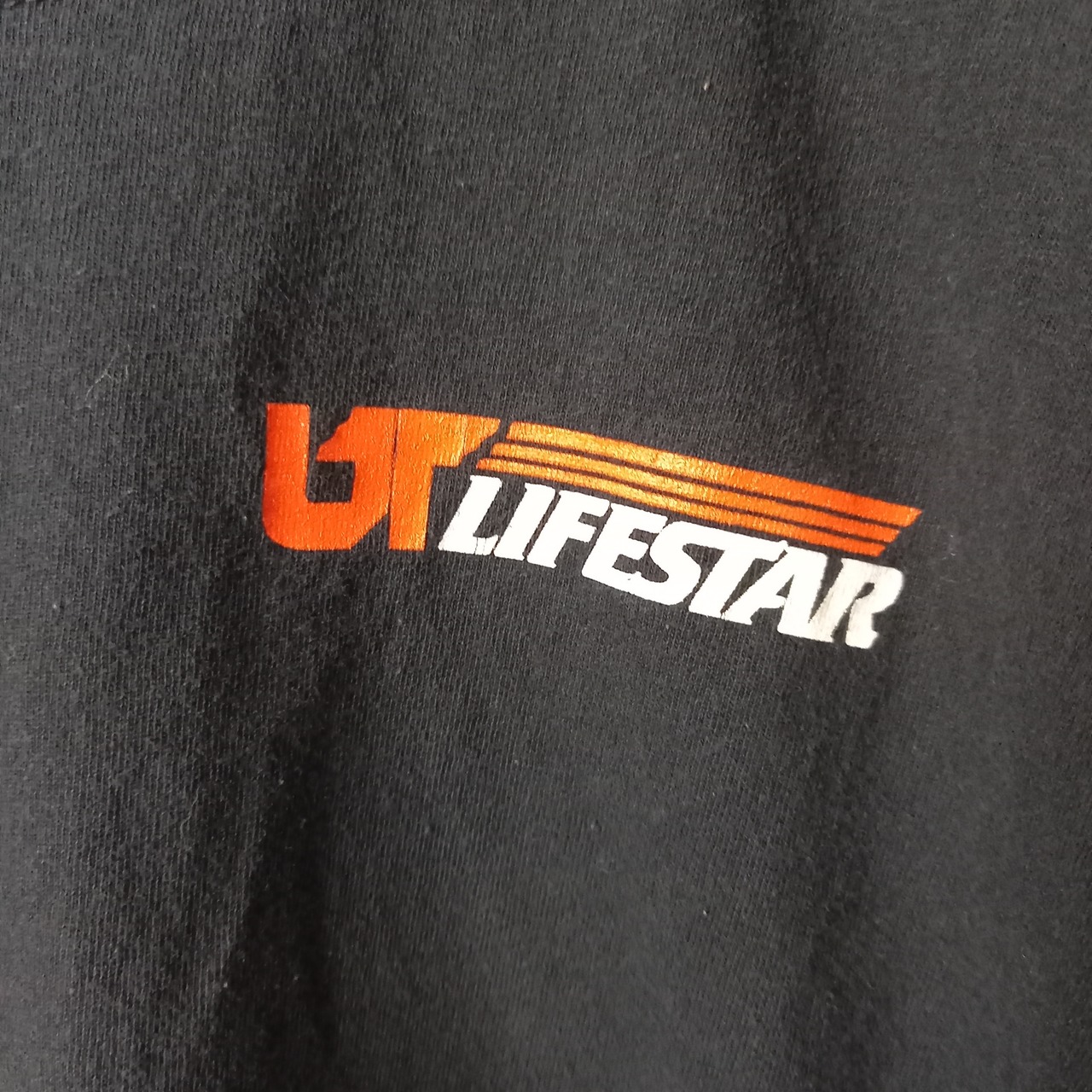 ギルダン　クルーネック　プリントTシャツ　半袖　企業ロゴ　ヘビーコットン　L