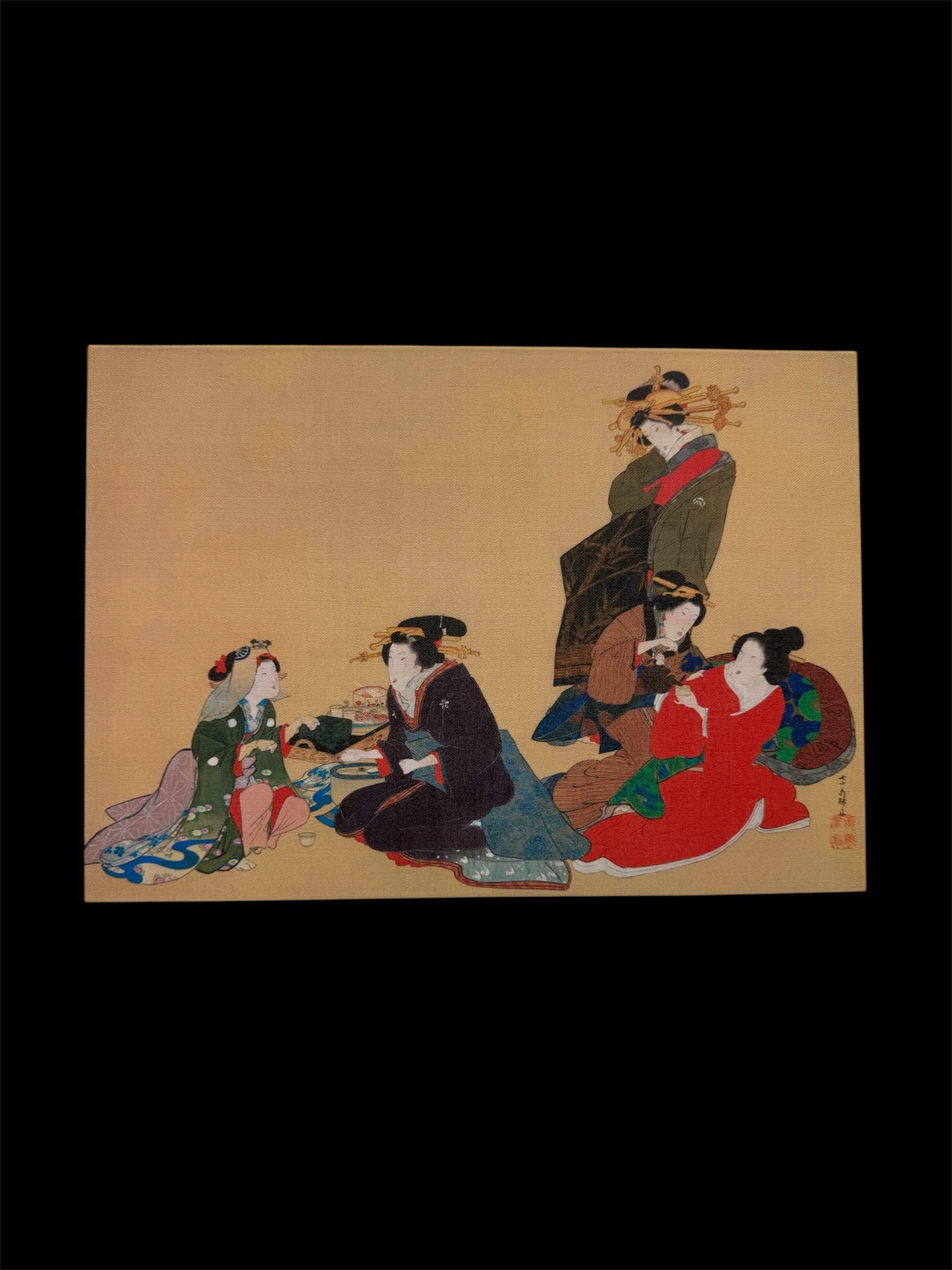 木製パネル アート 蹄斎北馬 (ていさいほくば) 五美人図 蹄斎北馬 ていさいほくば 五美人図 木製パネル アート | Pay ID