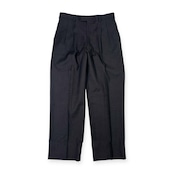 80s 90s 上下 LANVIN ランバン CLASSIQUE ウール セットアップ スーツ ST46-54/ダークグレー 系 メンズ ビンテージ