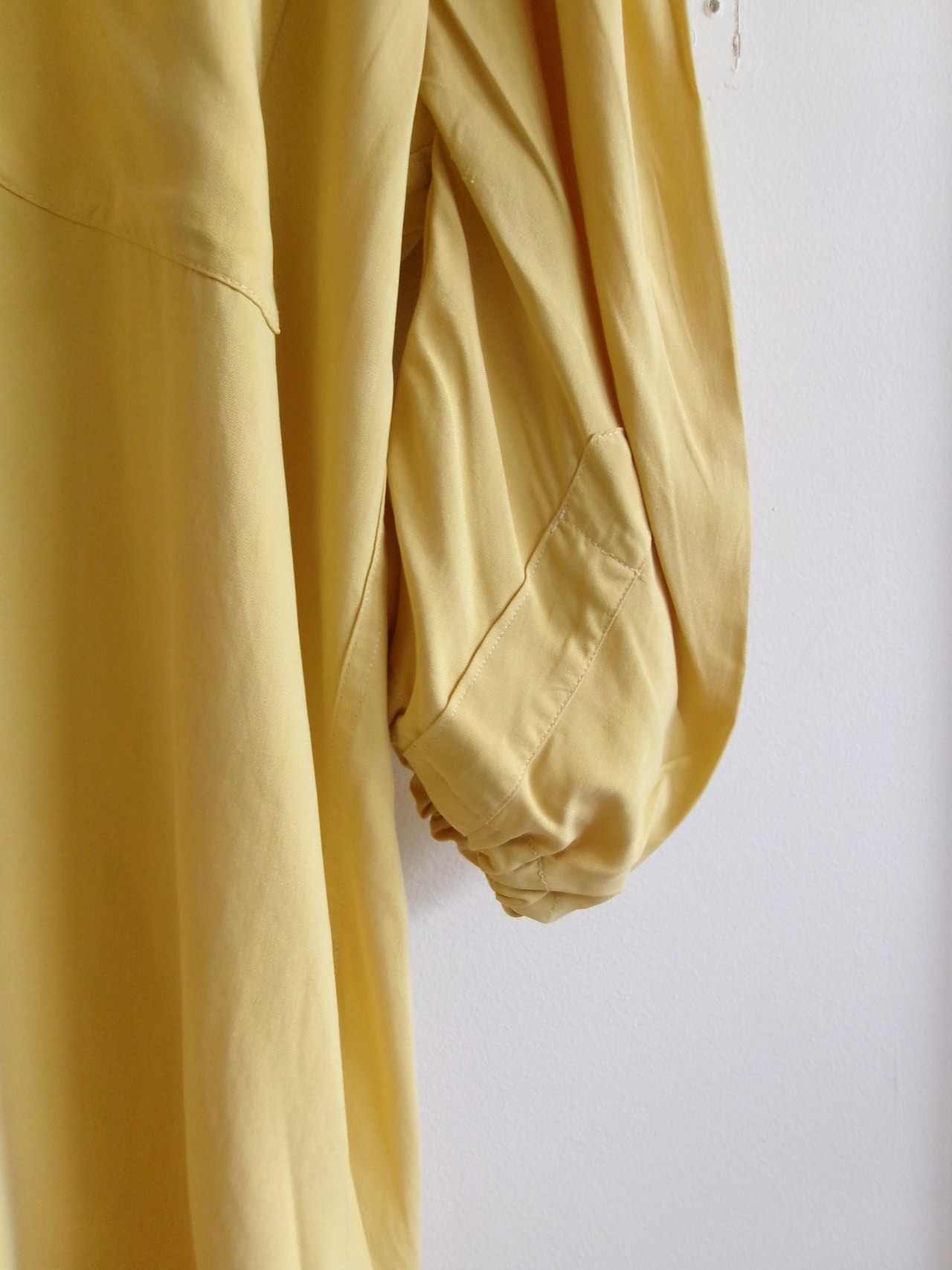 “ASTER” Silk Puff sleeve hand remake shirts