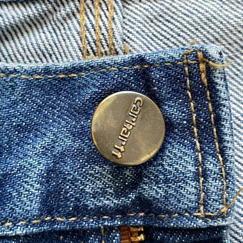 メキシコ製 デニム ダブルニー Carhartt B73-DST 33×34 詳細写真10