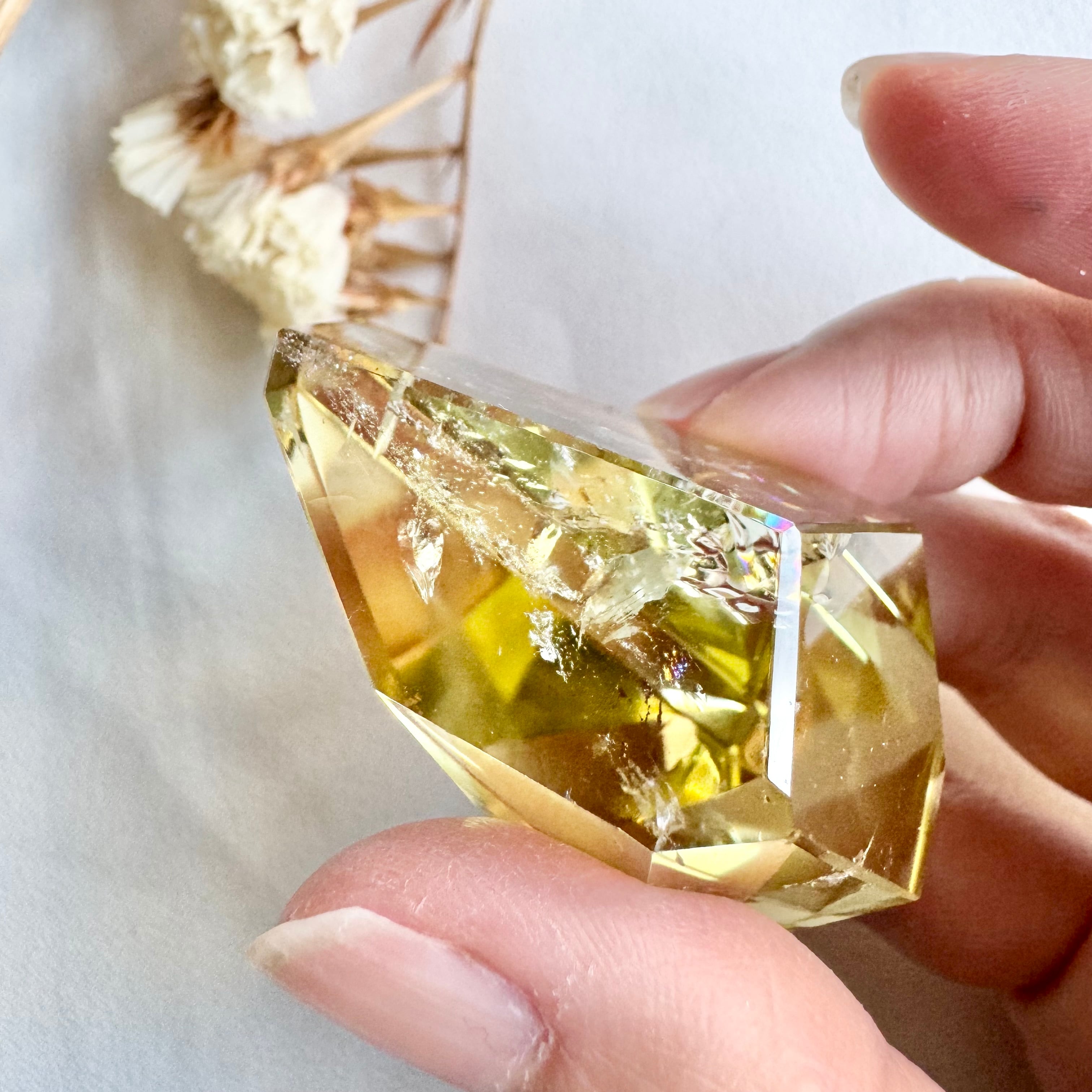 シトリン 虹入りフリーカット | SECRET GARDEN