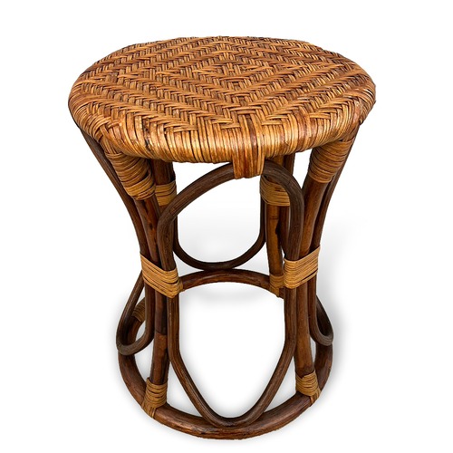 【ヴィンテージ ラタン スツール(Ｂ)】