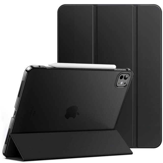 JETech iPad Pro 11インチ M5/M4 (2025/2024)用 ケースカバー (ブラック)