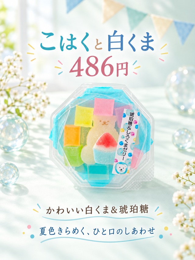 こはくと白くま
