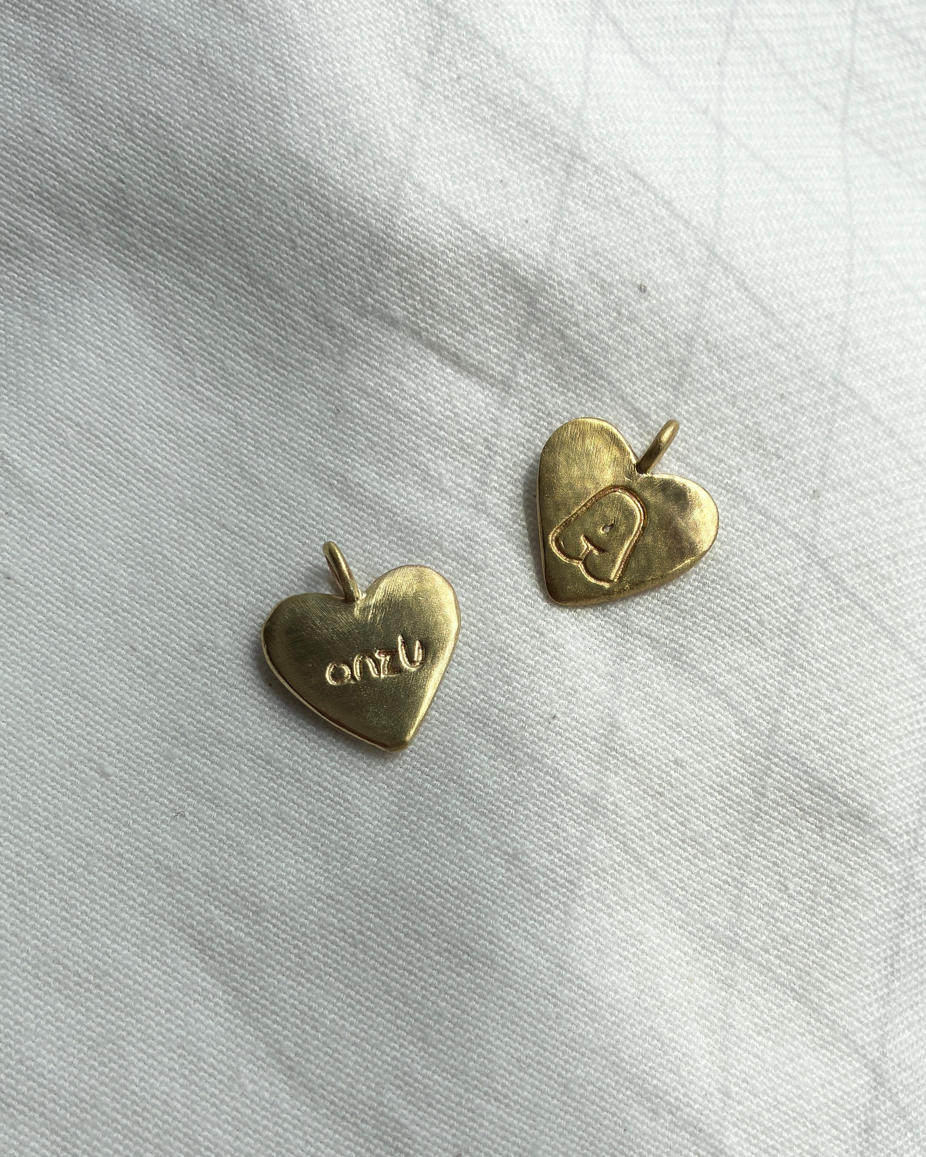 40s Sweet Heart jewelry Puffy Heart Sterling WWⅡ Forget me not 第