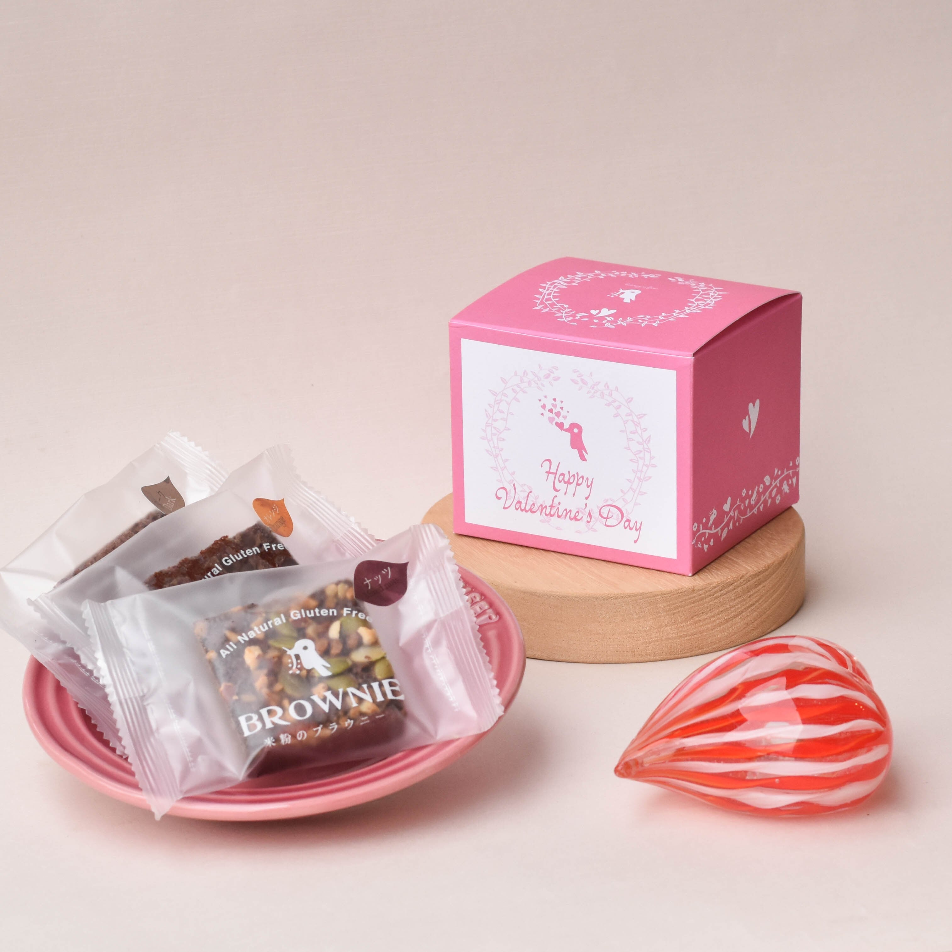 ☆バレンタインのブラウニーボックス☆ピンク | ホトトギスファーム