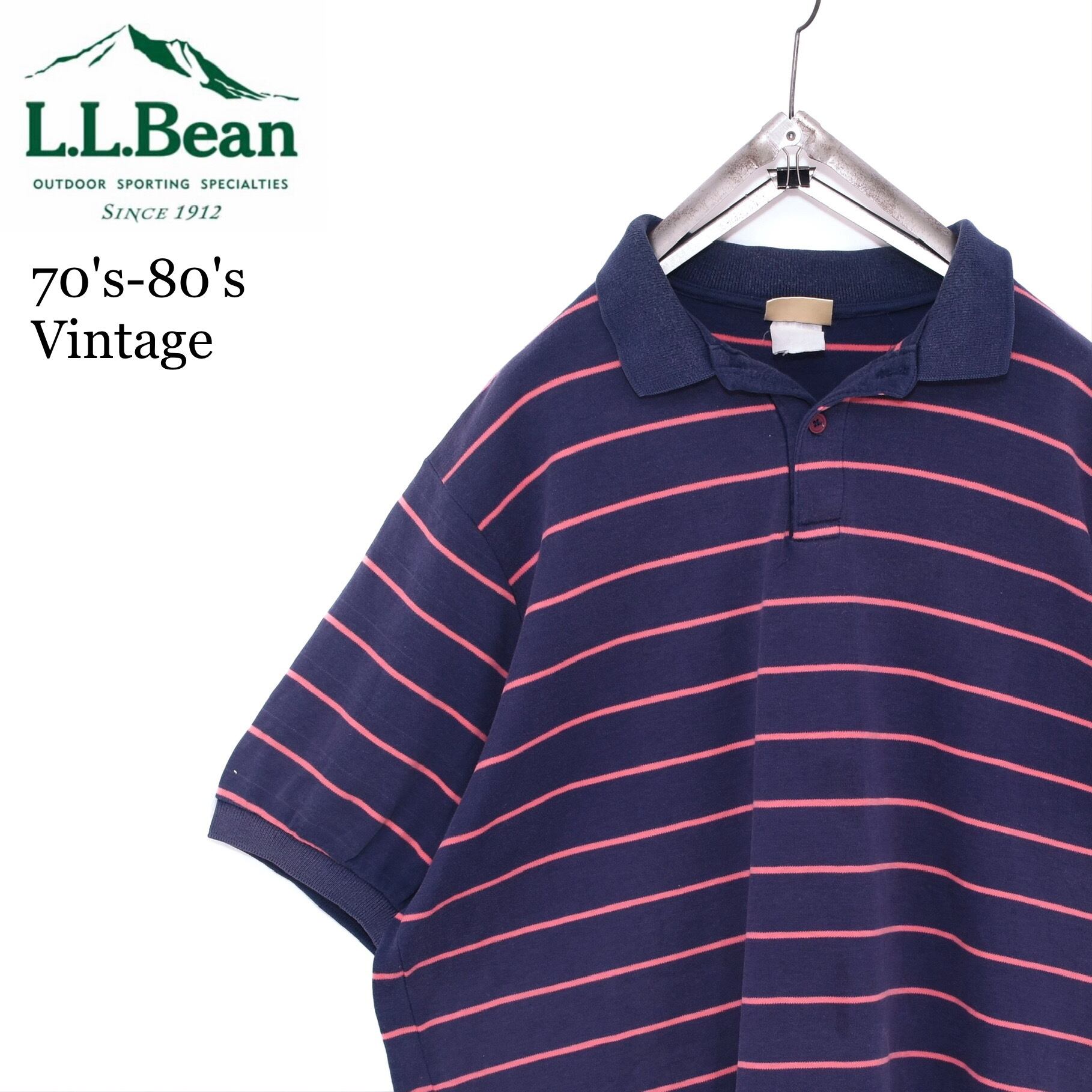 70s 80s Vintage Ll Bean ボーダーポロシャツビンテージ アウトドア 古着屋 Grin Days Memory 公式 古着通販 オンラインストア