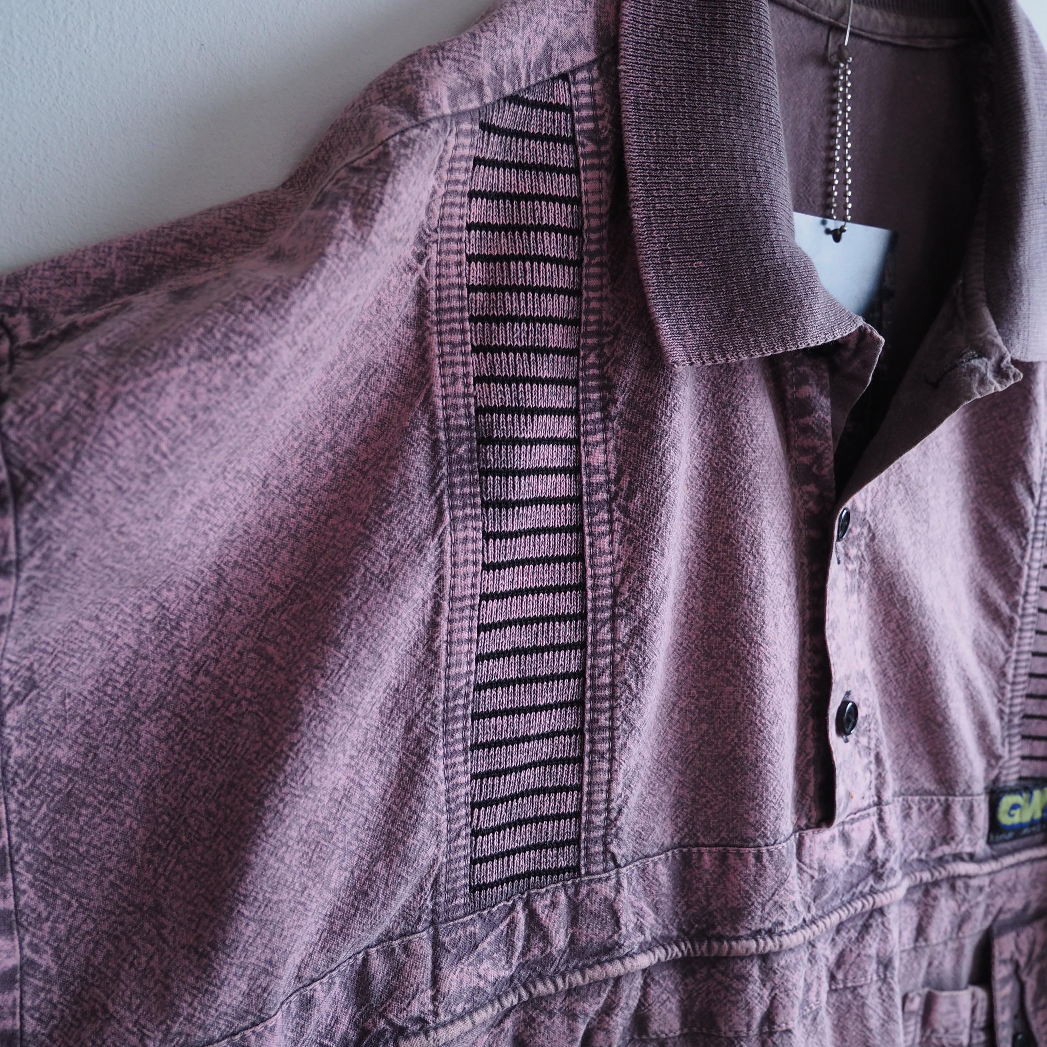 1990s Beautiful Thin pink staining vintage loose pull over shirt