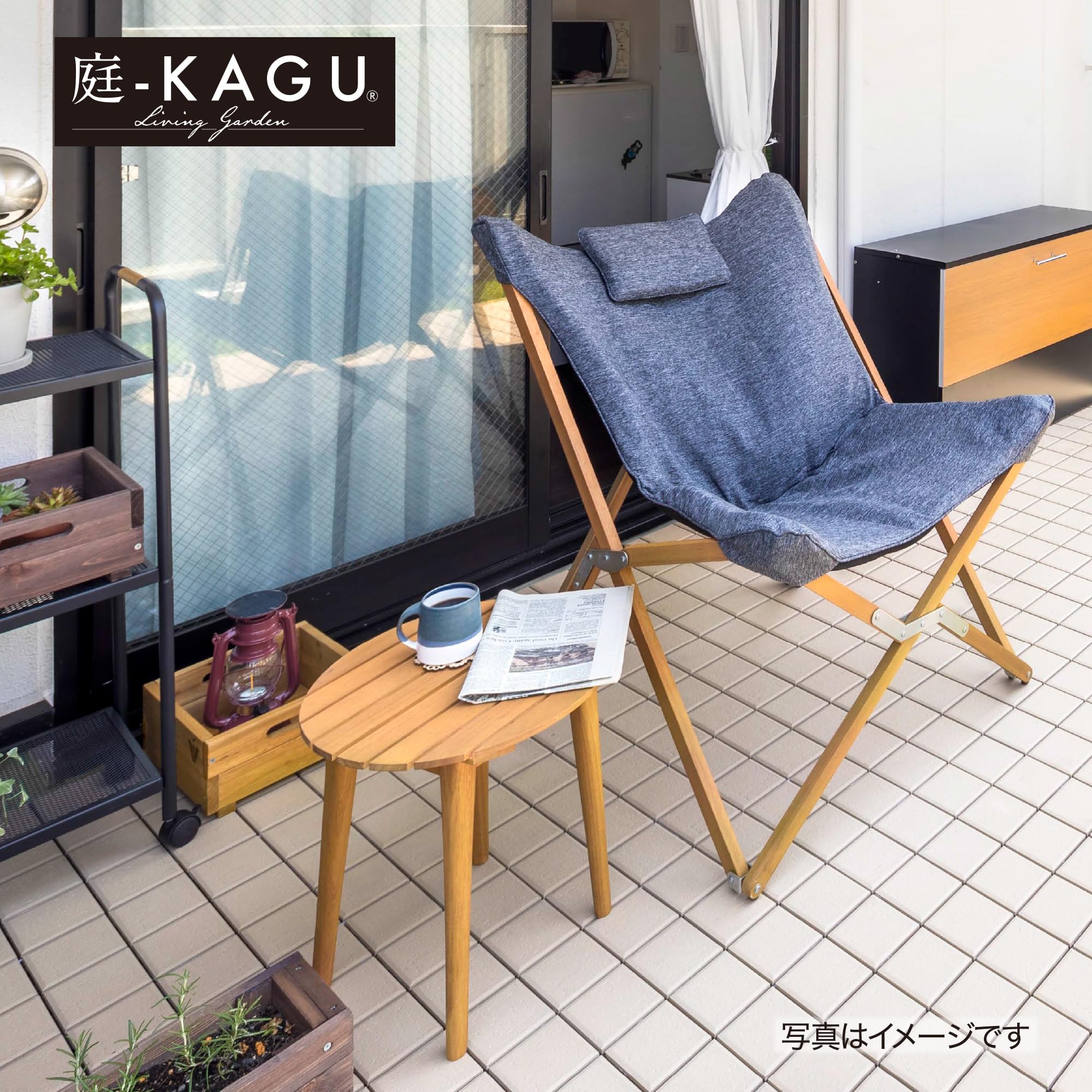 タカショー(Takasho) エスター チェアー 天然木 ユーカリ 庭KAGU