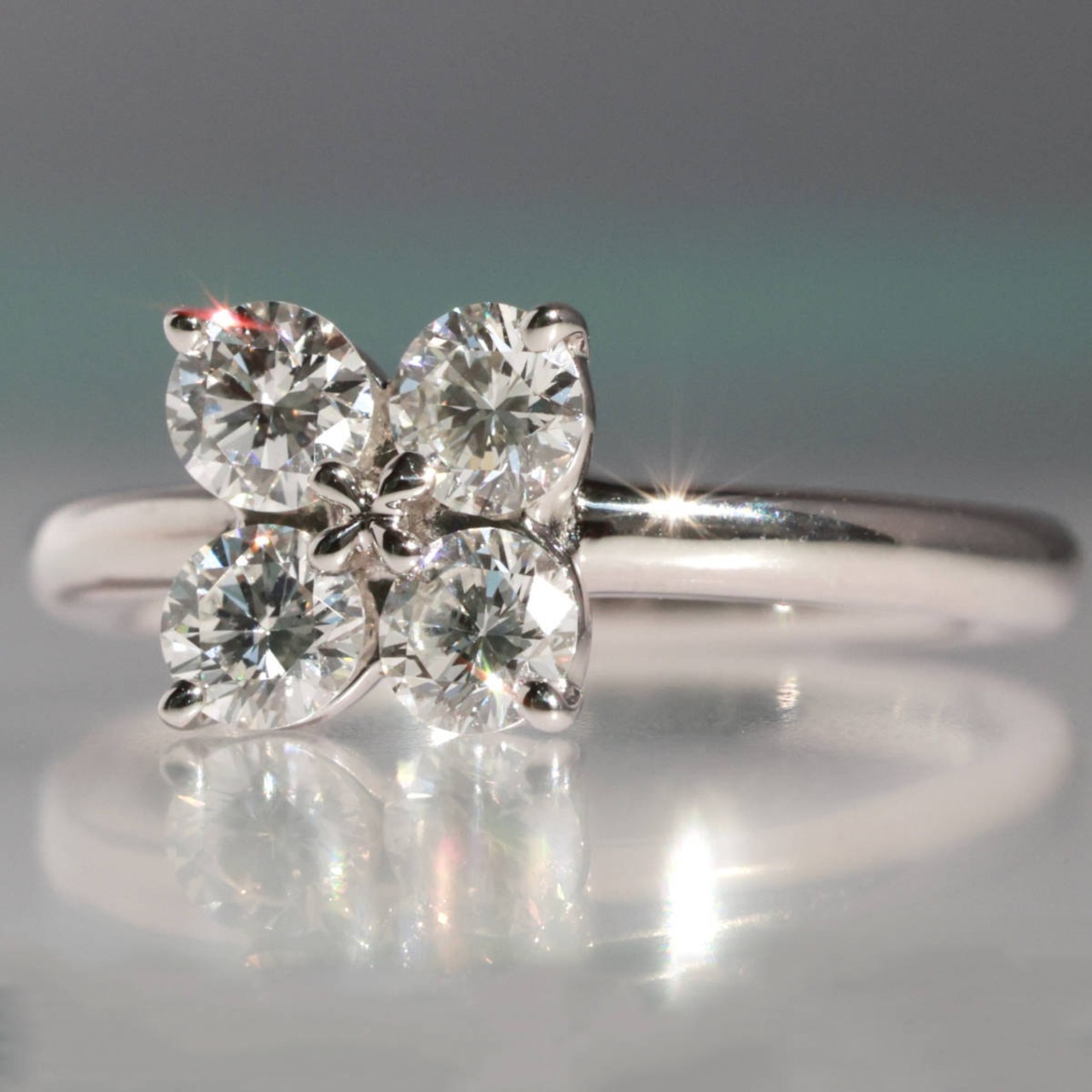 750 TASAKI ダイヤモンド 0.53ct リング タサキ 田崎 フラワー 花 K18 